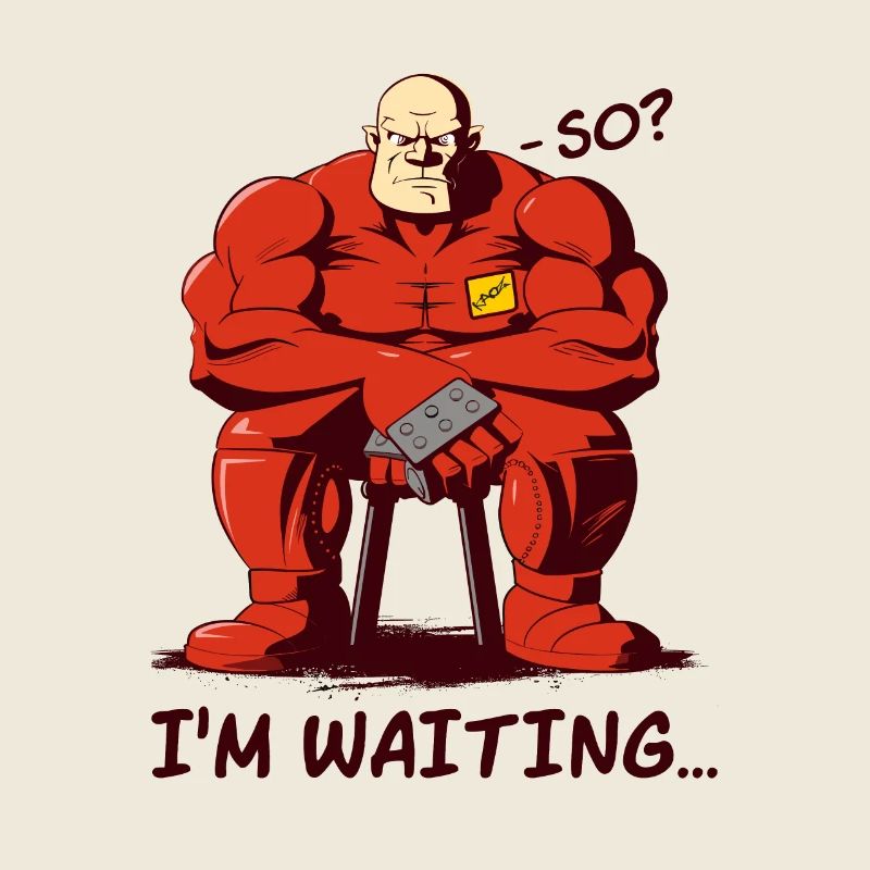Cherchez le conflit, alors, j’attends. Combattant cyborg