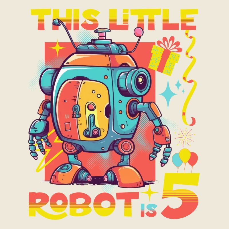 Kindergeburtstag Roboter Alter fünf 5. Geburtstag Robotik