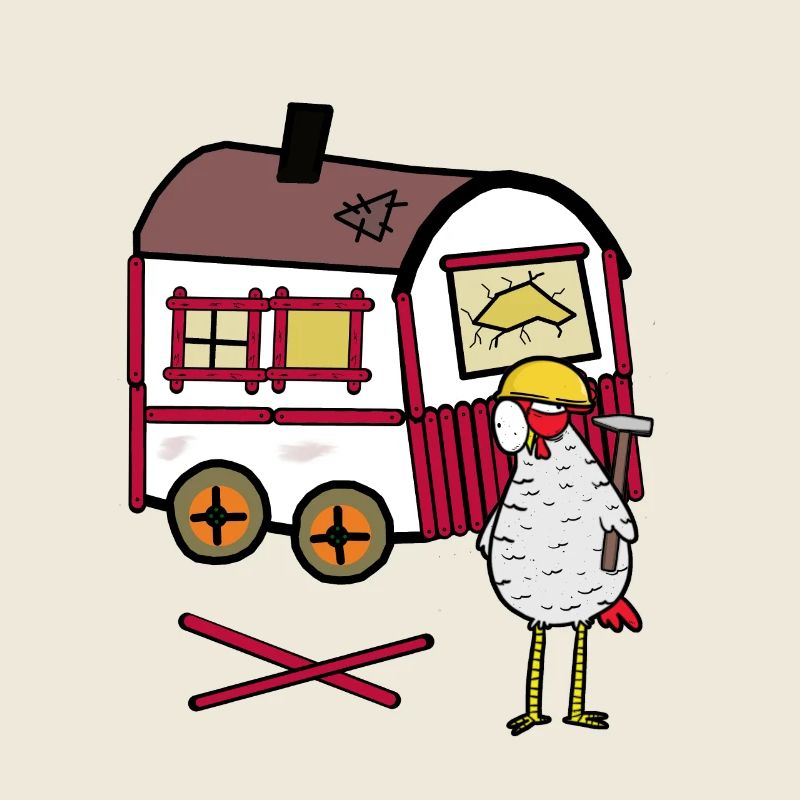 Remorque de construction Craftsman Chicken Tool Timyhaus