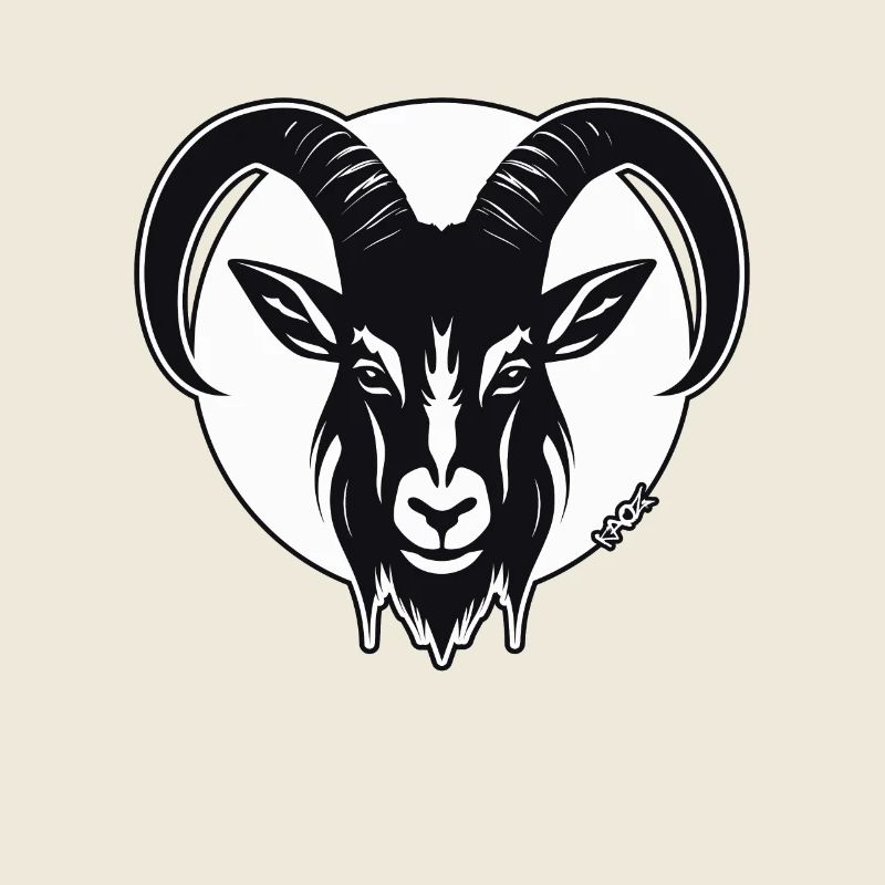 Die Schatten Ziege, ein Ziegenbock