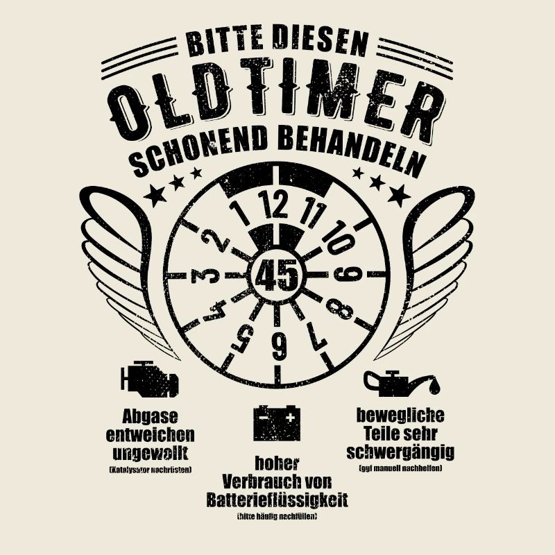 Oldtimer schonend behandeln - 45. Geburtstag