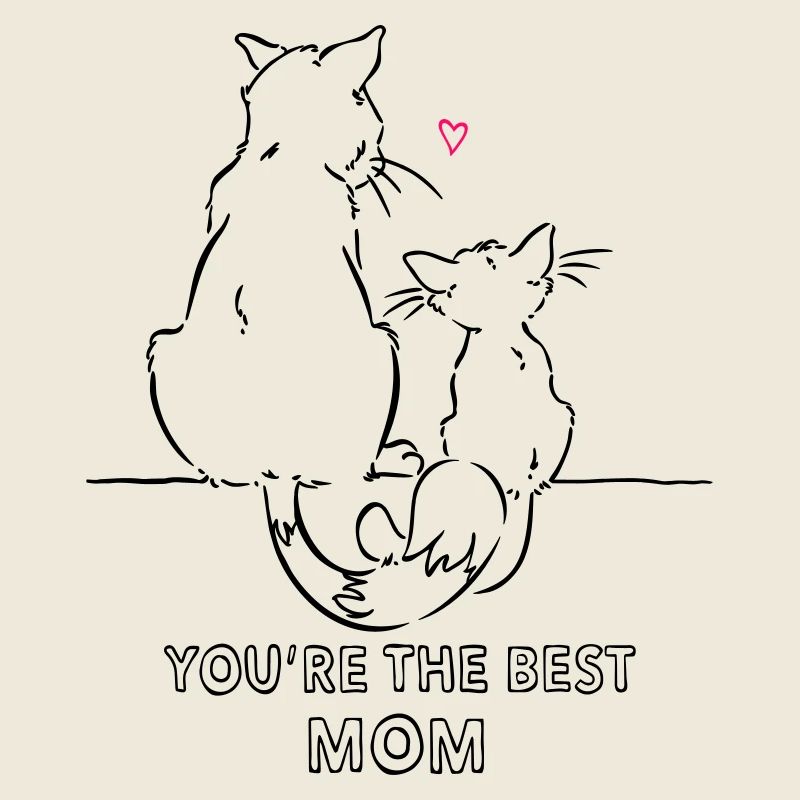 Mama, Best Mom Katze Nö Muttertag