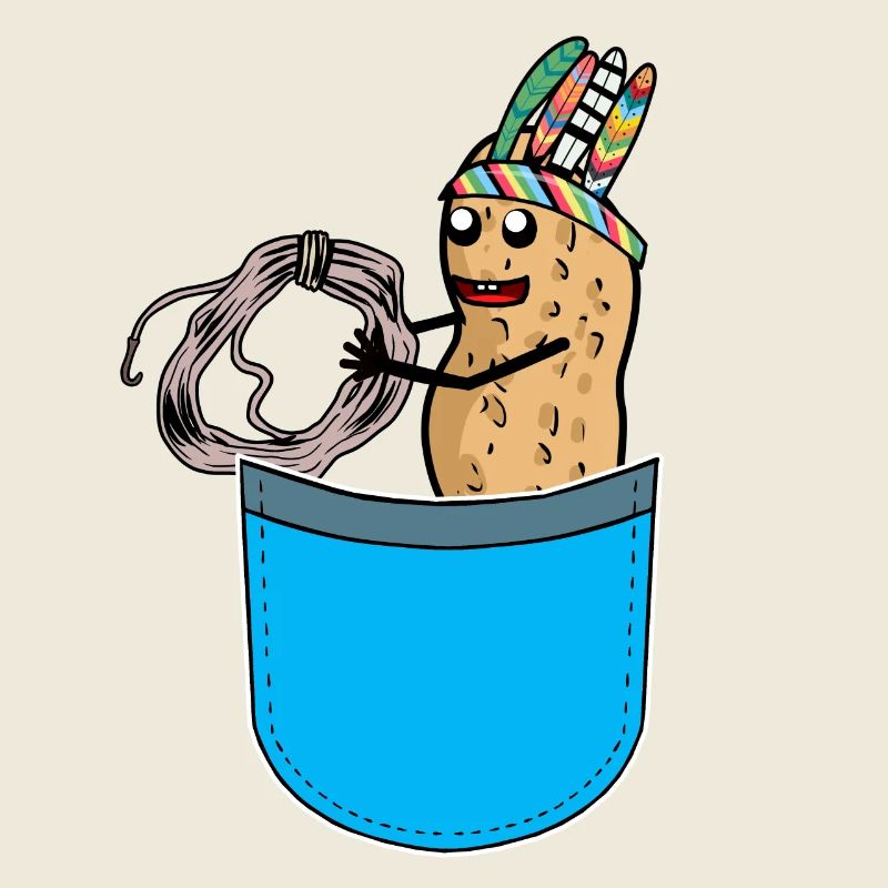 Peanut Hippie Bag Peanuts Funny