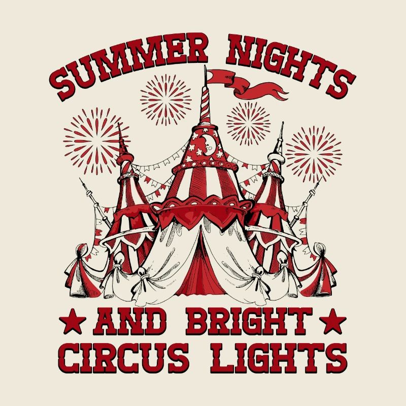 Cadeaux d’artiste de cirque léger de cirque de nuit d’été