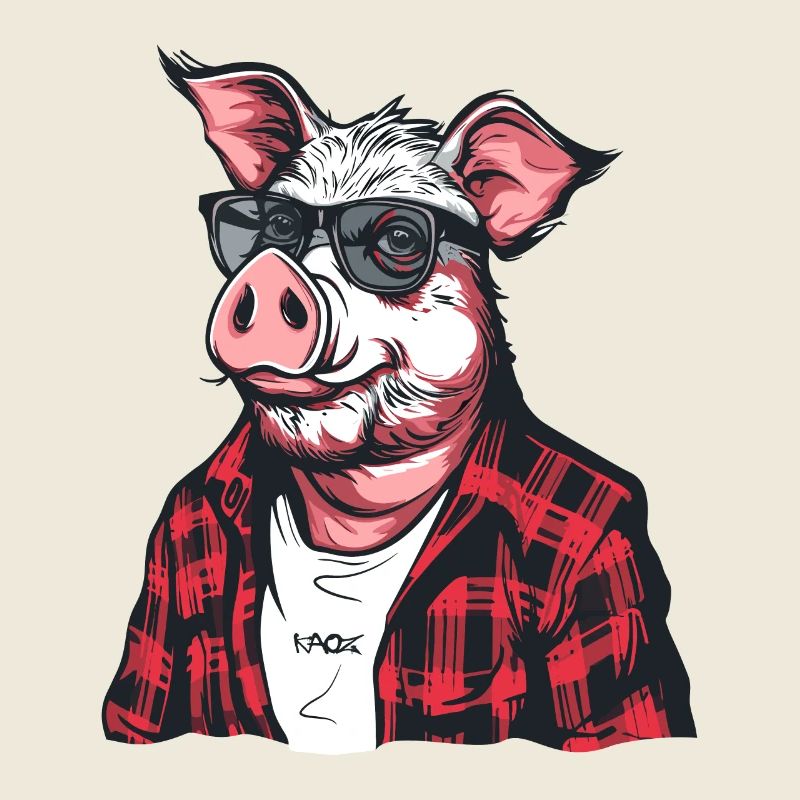 Cochon bûcheron