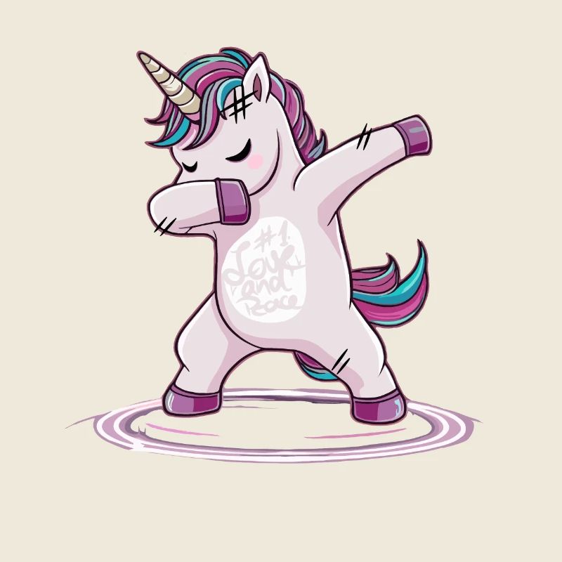 drôle dabbing danse licorne