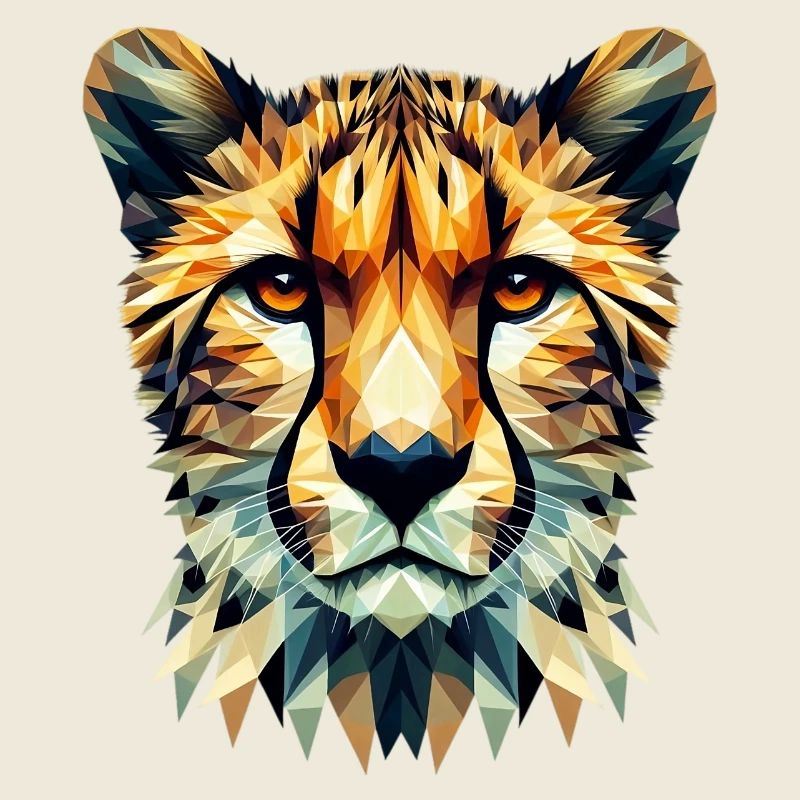 Polygonaler Gepard