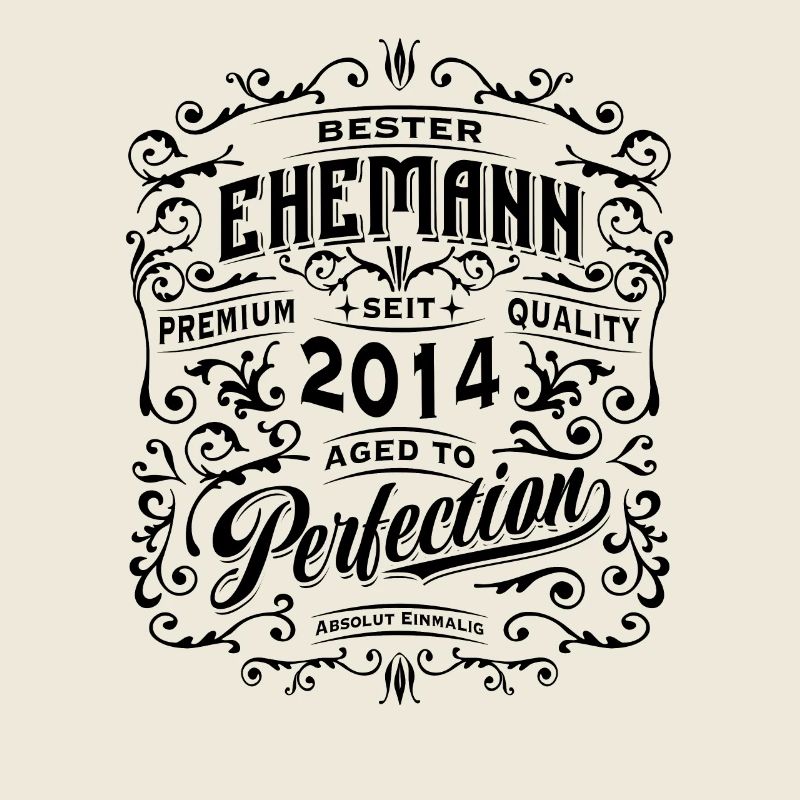Bester Ehemann seit 2014, Retro, Hochzeitstag