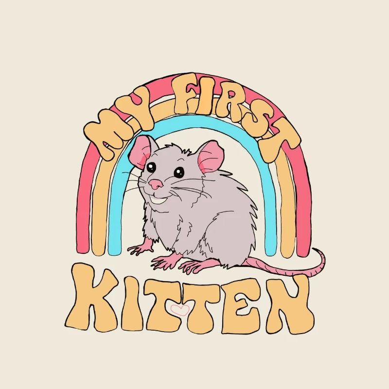 drôle de dicton slogan souris rat chaton