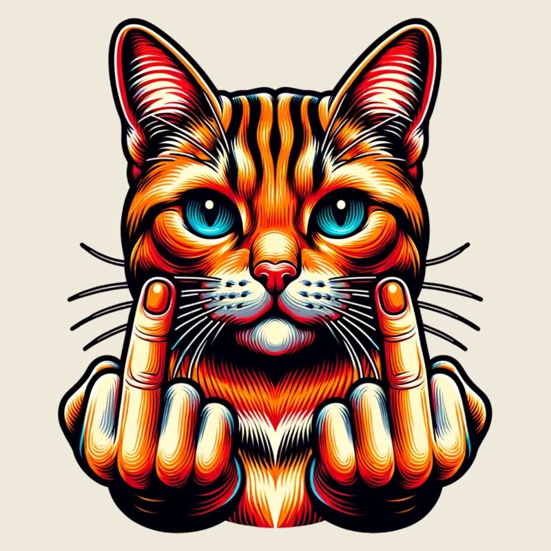 Drôle de chat maléfique