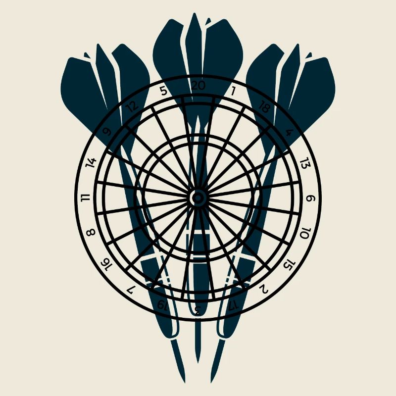 Three arrows in front of the target
