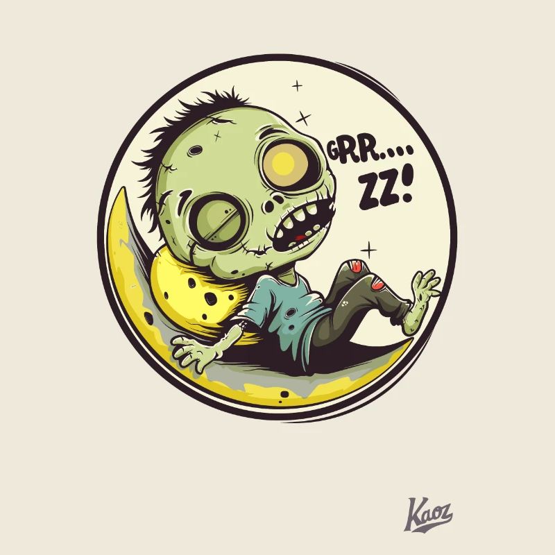 Zombie drôle de sommeil laid