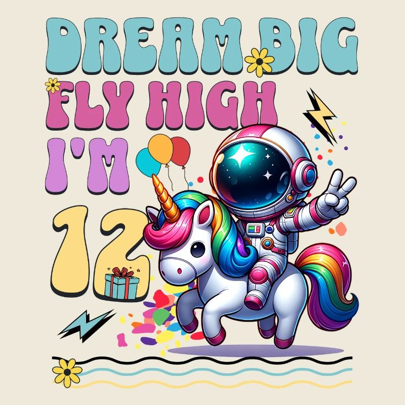 Astronaute Licorne 12e anniversaire