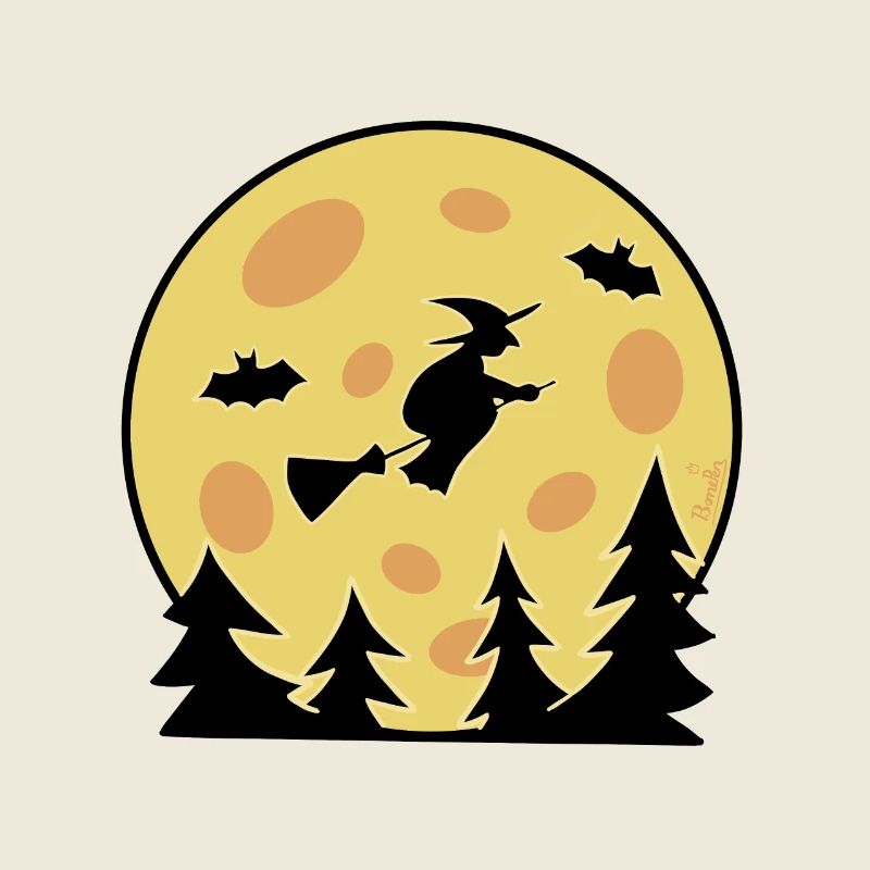 Sorcière au clair de lune
