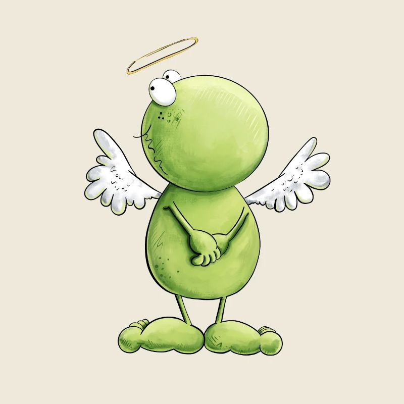Frosch Engel Unschuld