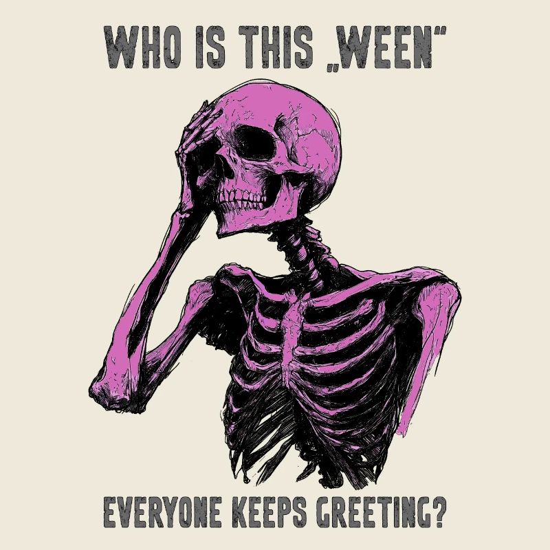 Drôle Squelette Halloween Meme Cadeau effrayant