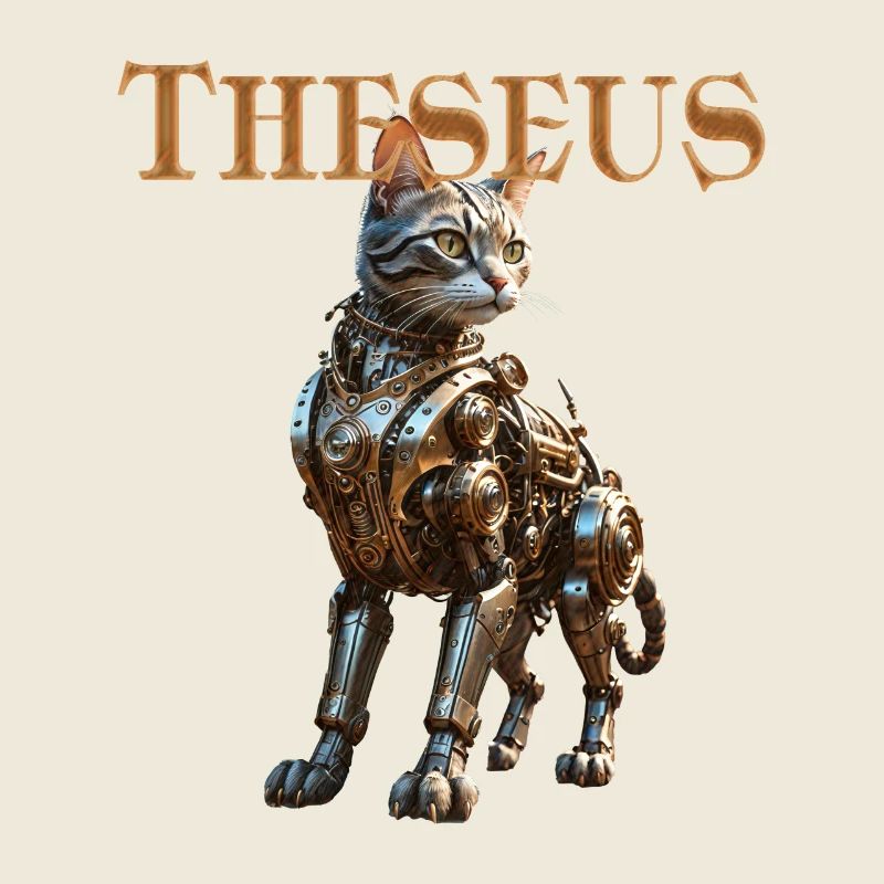 Steampunk-Katze Automaton - Theseus Steampunk Cat