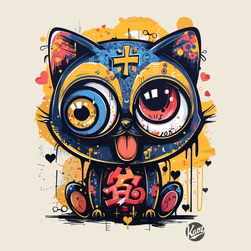Super Crazy Cool Graffiti Cat