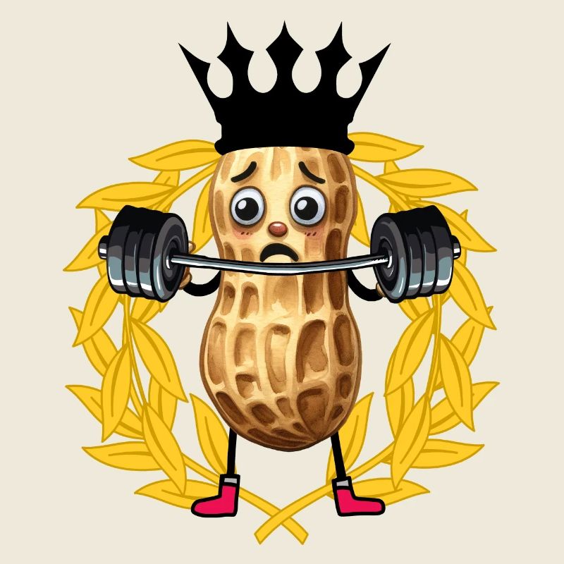 Erdnuss Gewichte Bobybilder GYM Hanteln Training