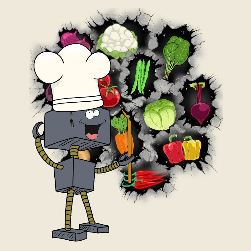 Robot Chef Cooks Cook Kitchen Culinary Arts