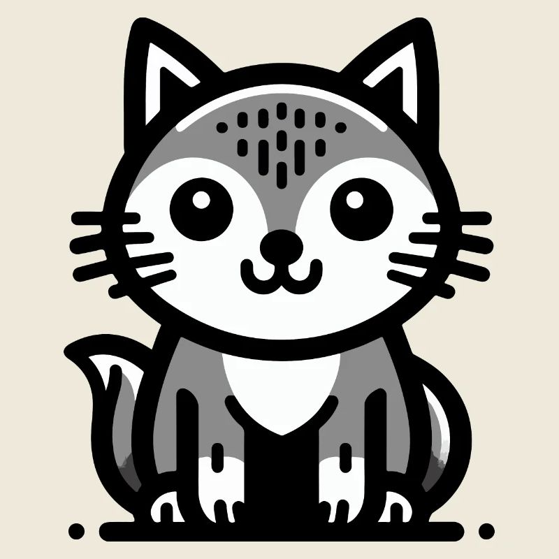 Chat de dessin animé mignon