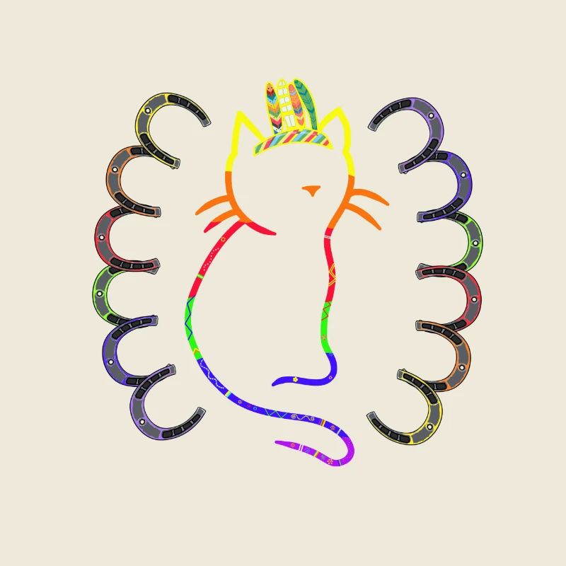 Chat rétro chats Vintage 80s 90s Chaman