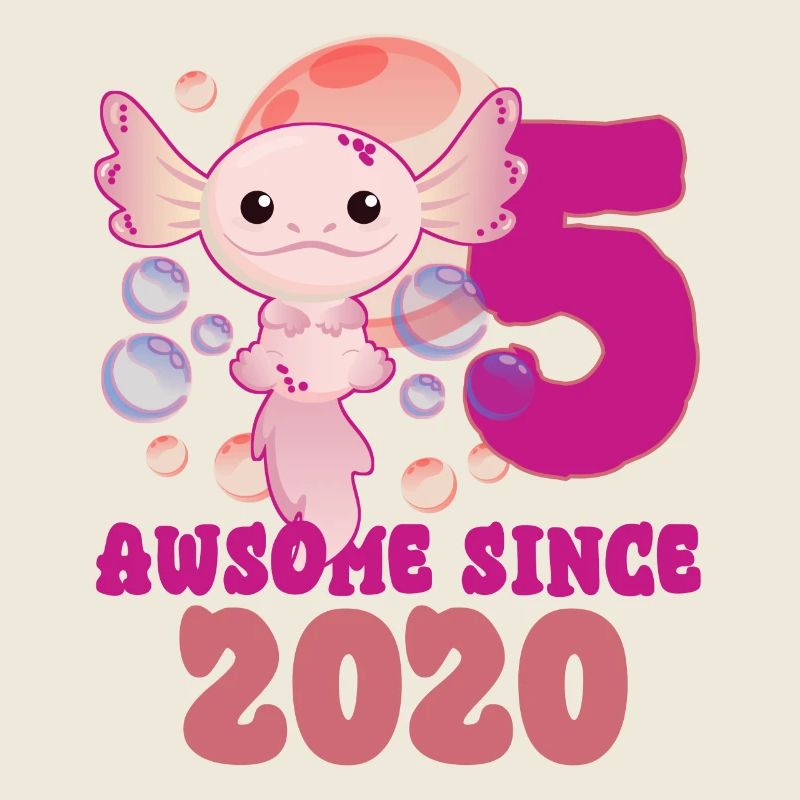 Fünfter Geburtstag Axolotls