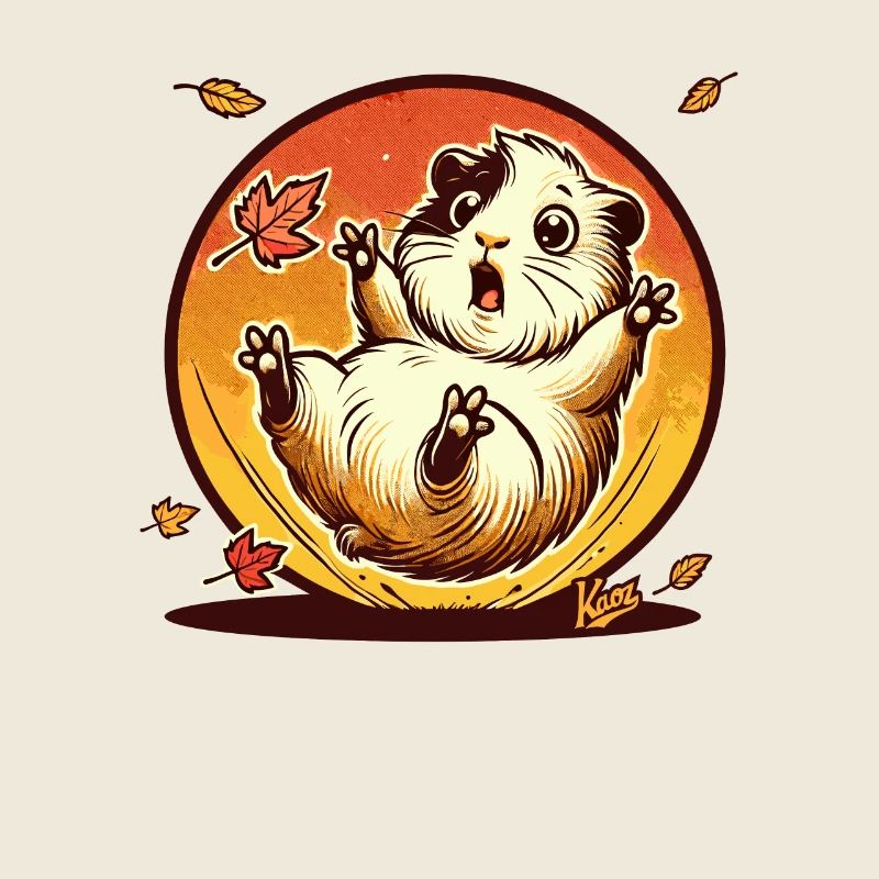 Hamster mit Herbst-Blättern