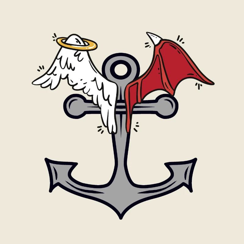 anchor seafaring heavenly devilish maritime