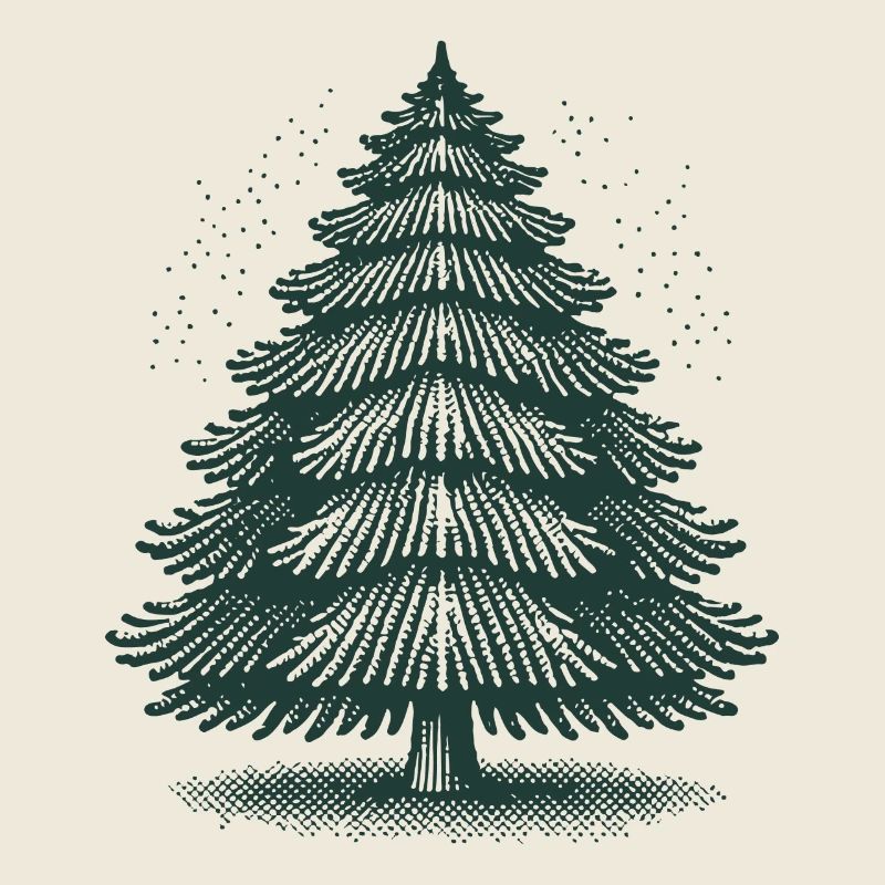 Magical Christmas tree for festive mood
