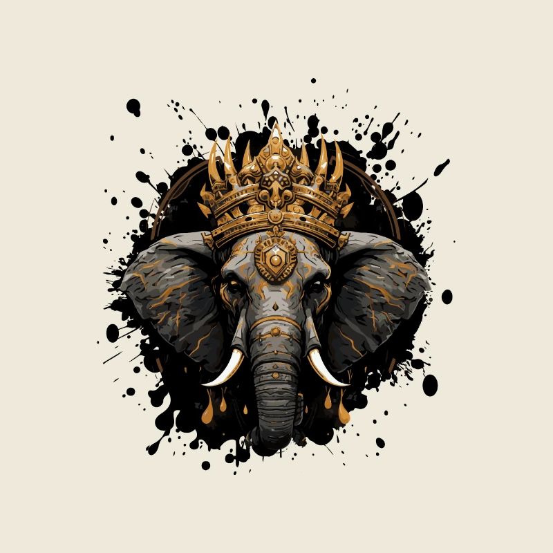 Animal de la couronne d’éléphant