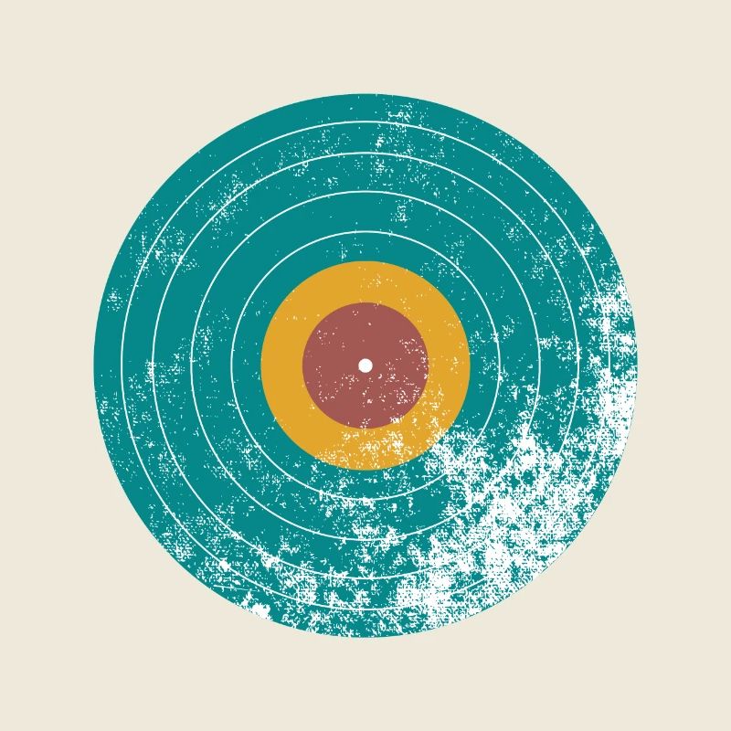 Disque vinyle Vintage Retro
