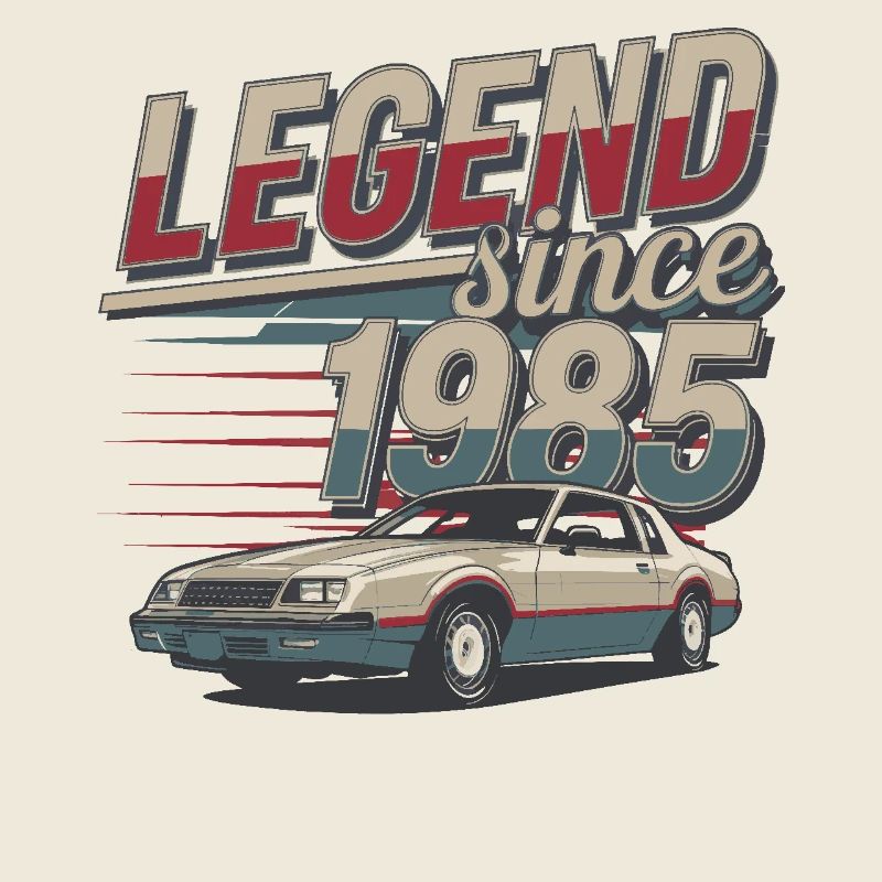 Legende seit 1985 Oldtimer Retro Style