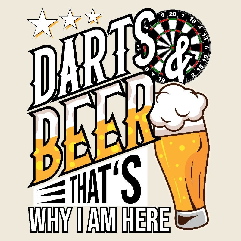 Fléchettes et bière, c’est pour ça que je suis là Idée cadeau