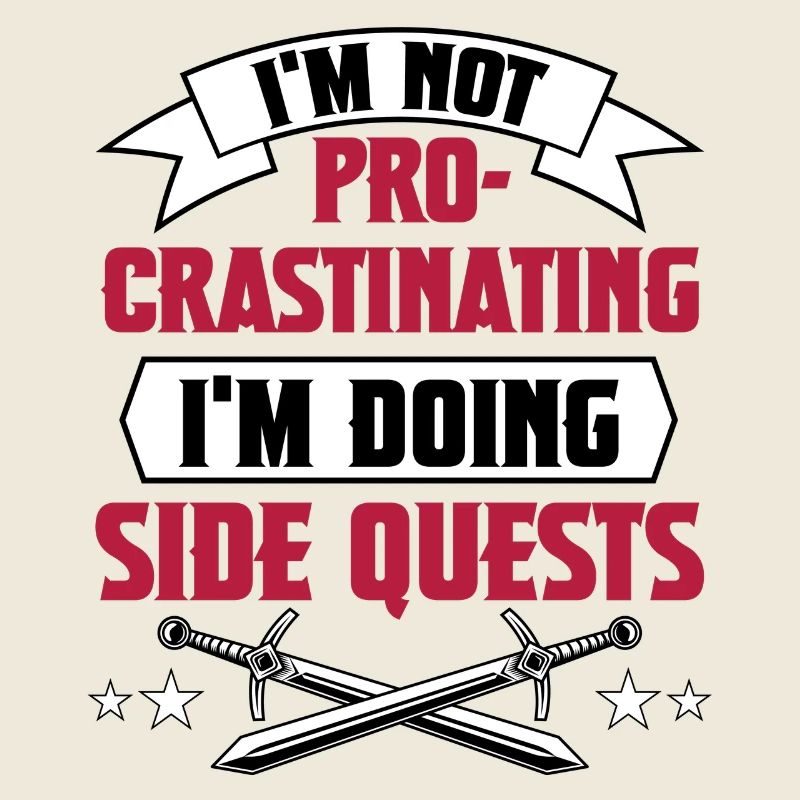 Geschenkidee Gamer Zocker MMORPG Side Quest