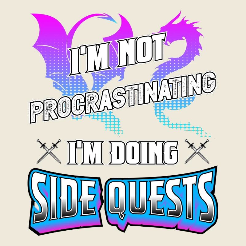 Geschenkidee Gamer Zocker MMORPG Side Quest