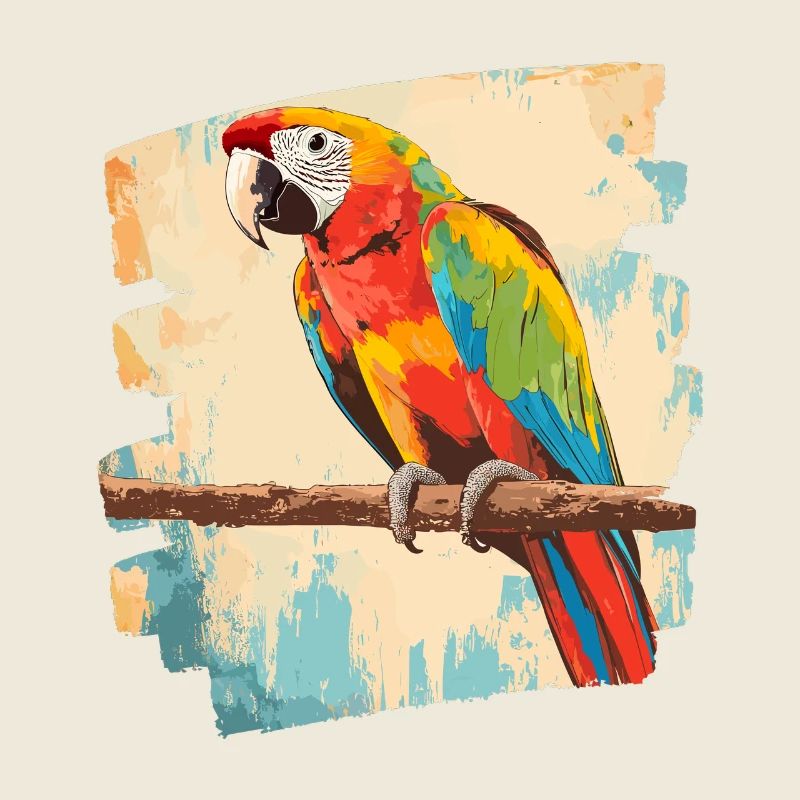 Perroquet Rétro