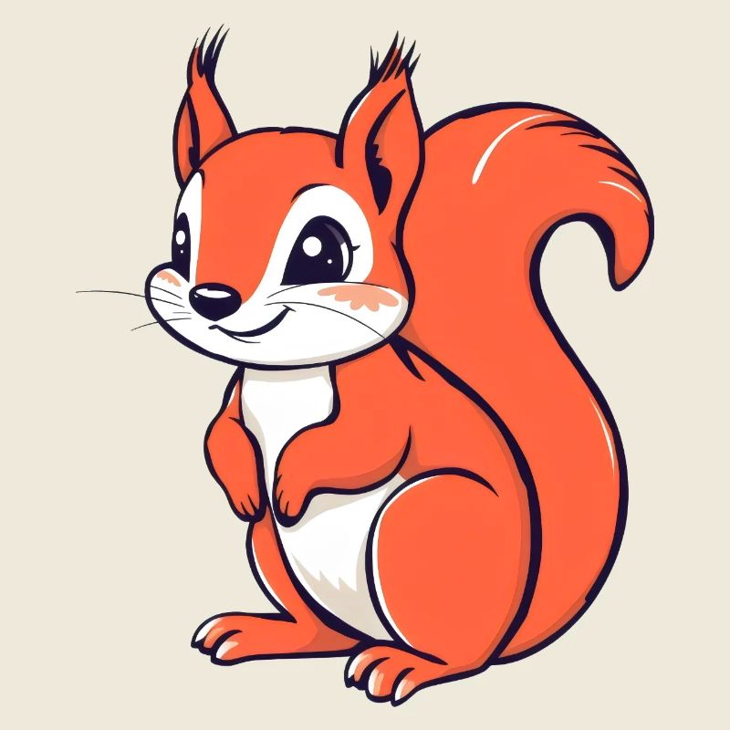 Petit écureuil mignon