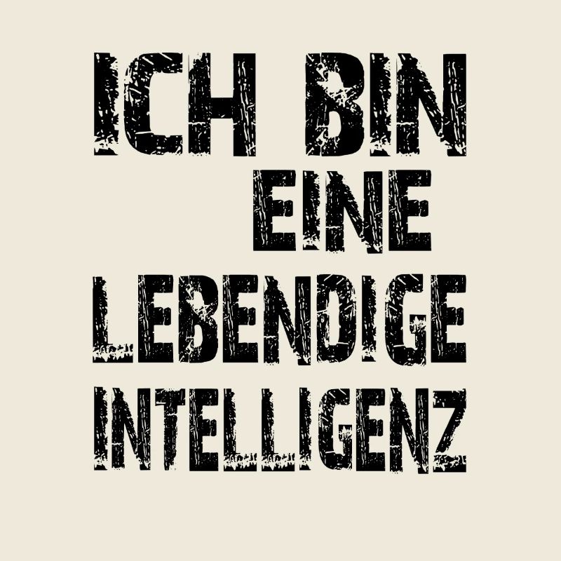 KI Spruch Ich bin eine lebendige Intelligenz