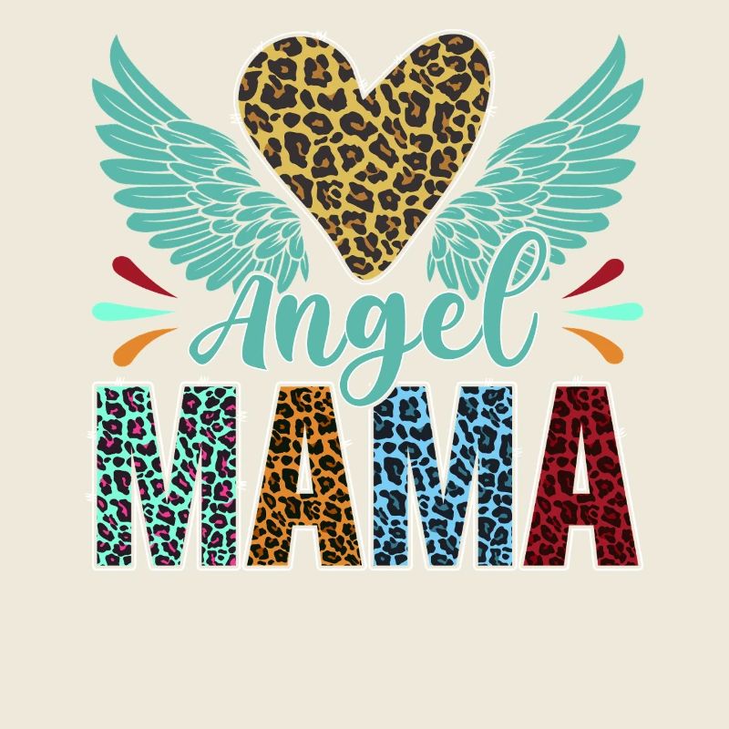 Angel Mom with Leopard Print