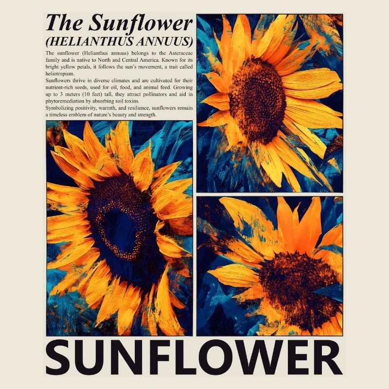 Sunflower Nature Summer Botanical Blossoms Gift