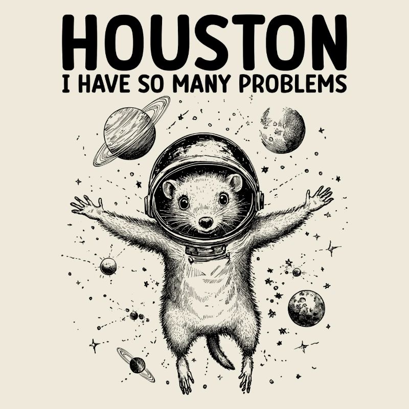 Houston I Have So Many Problems Opossum Universe