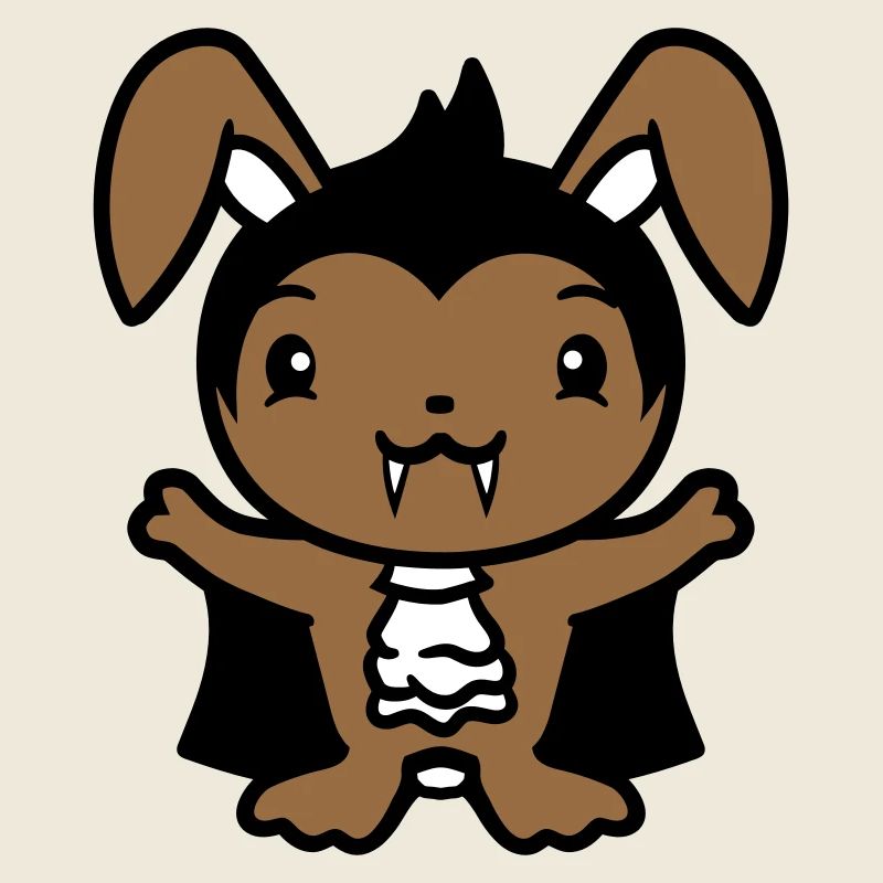 Bunny Vampire Sharp Long Teeth Halloween Costume