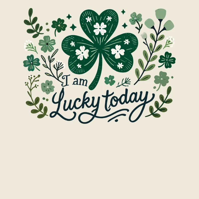 Ich Bin Heute Glücklich St. Patrick's Day Design
