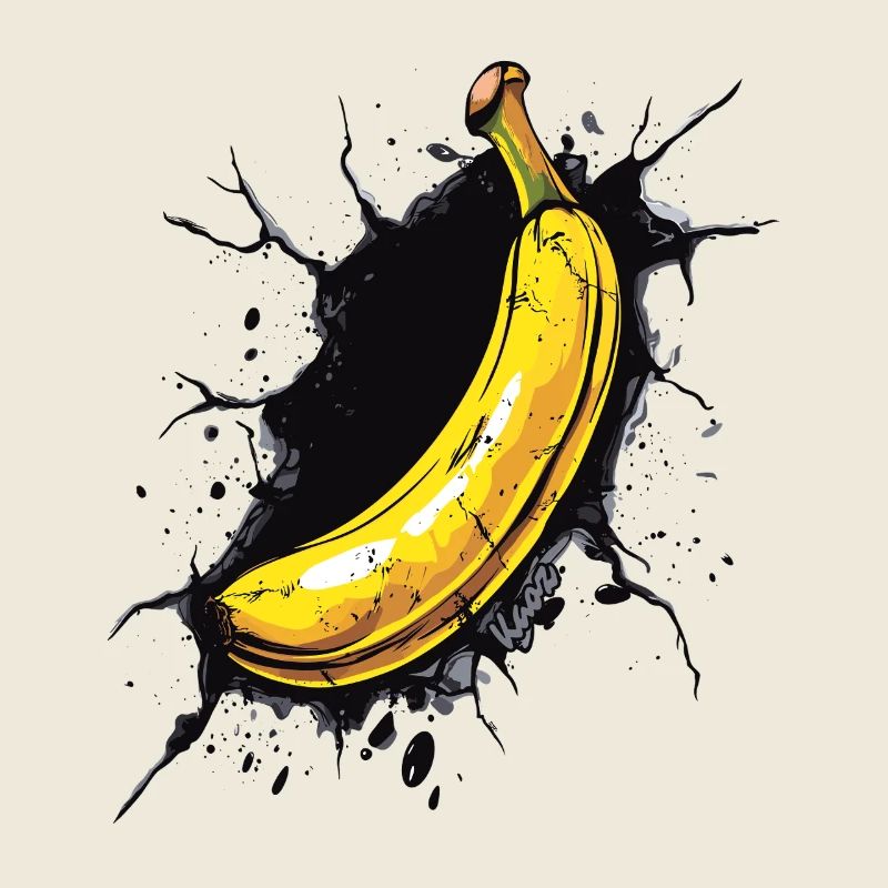 Une banane brise le mur