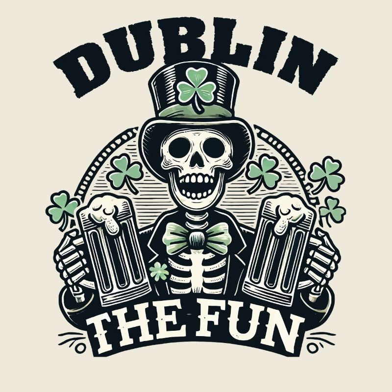 St. Patrick's Day Dublin The Fun Skeleton