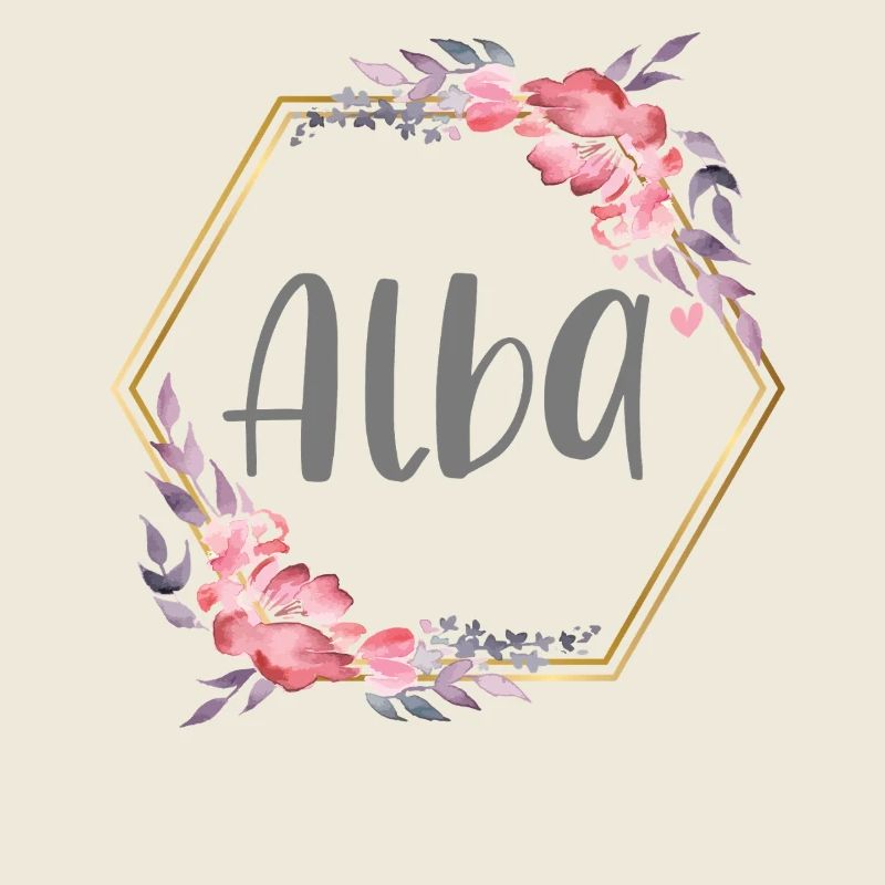 Alba Mädchen Name personalisiertes Geschenk