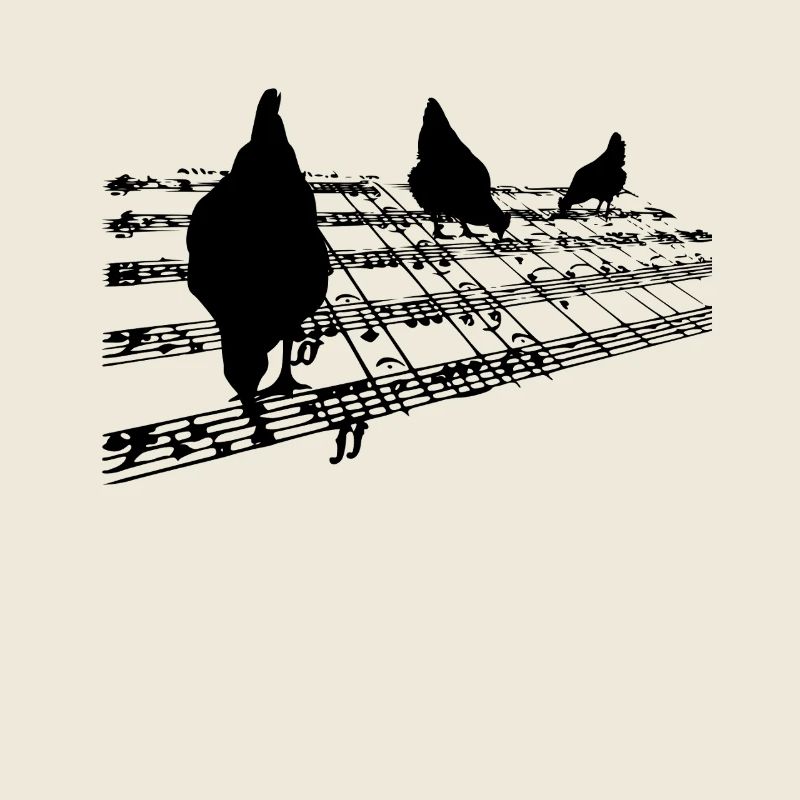 Poules sur portées Partitions