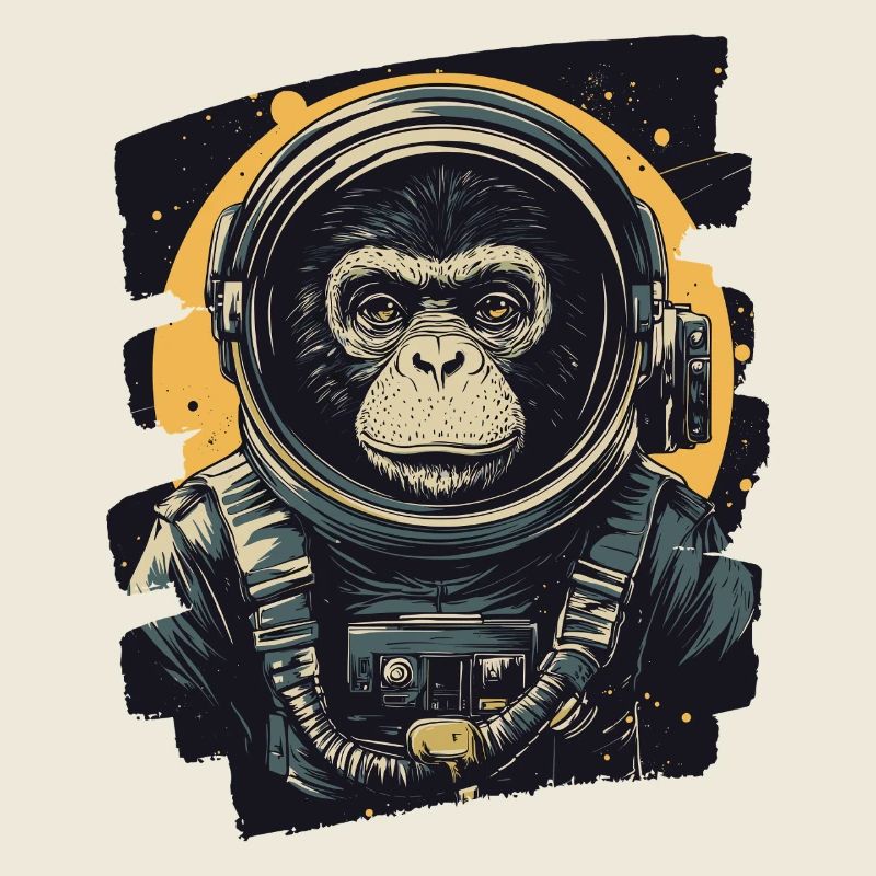 Affe Astronaut