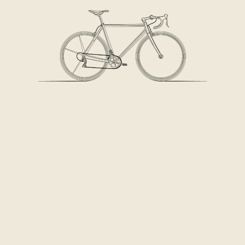 Minimalist Bicycle Sketch Timeless Look